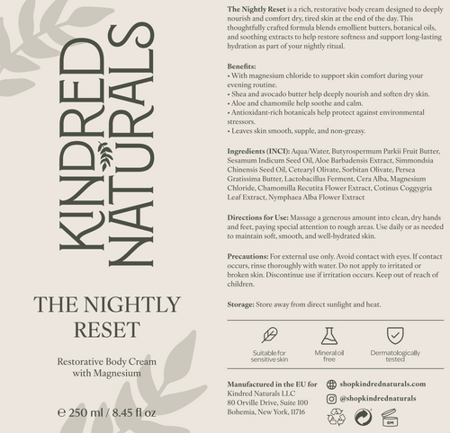 The Nightly Reset — Restorative Magnesium Body Cream